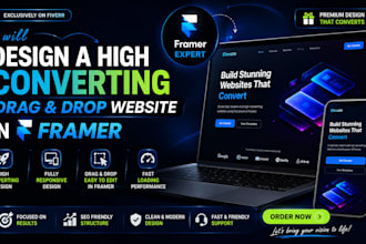 design a high converting drag and drop website in framer