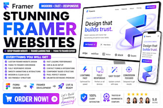 redesign framer website, framer landing page developer, figma to framer expert