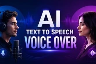 generate ai text to speech male and female voice over using eleven labs