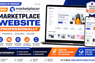 design or redesign you a marketplace website using marketplacer professionally