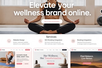 build morden wix yoga studio website wellness retreat website wix design