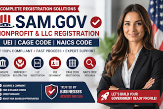 do sam gov nonprofit registration, llc registration, uei, cage code, naics code