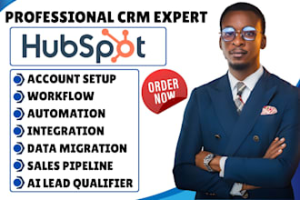 setup automate hubspot crm workflow, hubspot automation, hubspot crm integration