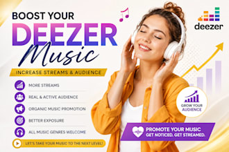 do organic deezer music promotion to boost streams, audience and exposure