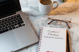 write engaging instagram tiktok and social media captions