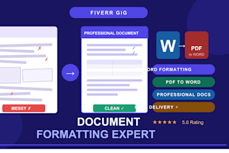 do word formatting, typing, and document editing