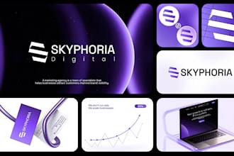 design a saas brand identity, tech logo, brand style guides