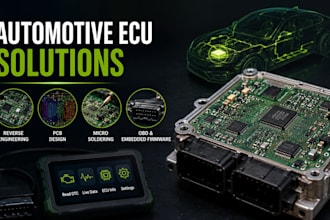 reverse engineer automotive ecu pcb design micro soldering obd embedded firmware