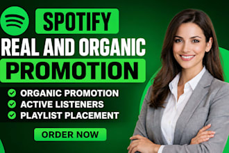 increase spotify followers, streams and monthly listeners organically