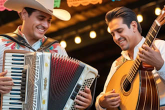 records authentic french accordion for your music project