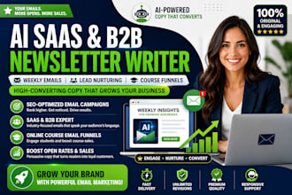 write ai newsletter saas b2b email newsletter writing weekly email online course