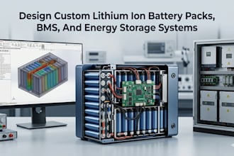 design custom lithium ion battery packs, bms, and energy storage systems