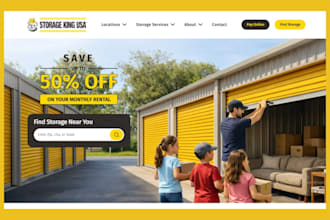build self storage website storage unit website business storage center website