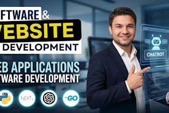 develop ai website, ai web application, ai chatbot and saas