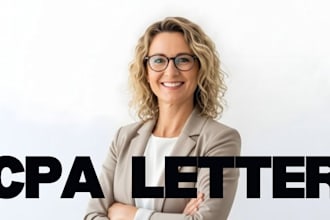prepare US CPA letter, CPA comfort letter and income verification letter