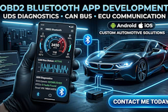 develop obd2 bluetooth app with uds diagnostics can bus and ecu communication