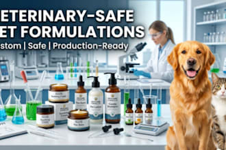 formulate veterinary safe skincare products for dogs and cats
