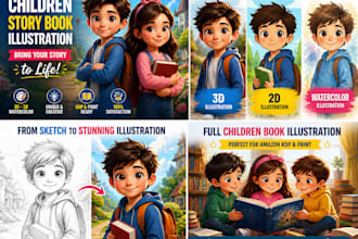 children story book illustration children book illustration kid