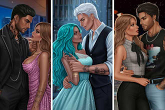 draw dark mafia book cover nsfw romance couple illustration nsfw romance fiction