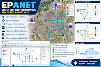 do epanet hydraulic and hydrological modeling using gis tools