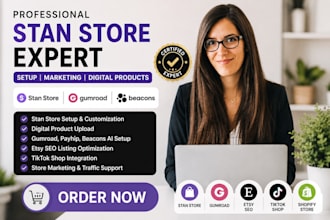 setup stan store marketing, gumroad SEO and digital products