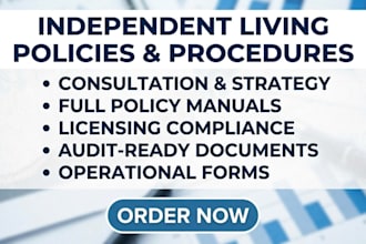 draft compliant independent living policies and procedures for licensing