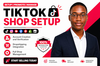 tiktok shop setup tik tok shop manager tiktok shop expert tik tok dropshipping