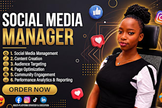 be your marketing manager social media expert and content creator