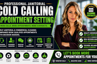 cold calling, janitorial, lead generation, b2b, janitorial leads, cold caller,