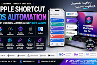 build apple shortcut and ios automation workflows for iphone and macbook ai