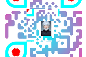 create custom ai qr code art design with logo