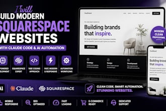build claude vibe code cowork automation squarespace website development