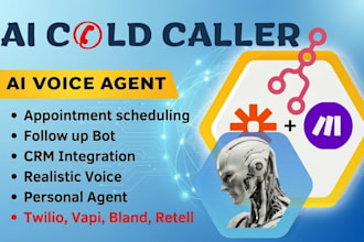 build ai voice agent, ai calling agent, ai receptionist for cold calling