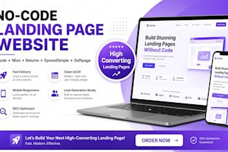 develop landing page website ycode mixo relume spreadsimple daftpage