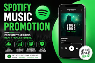 do spotify music promotion, organic music promotion