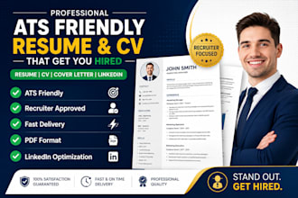 create an ats optimized professional resume and cv