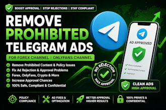 remove prohibited telegram ads for forex channel onlyfans channel no rejection