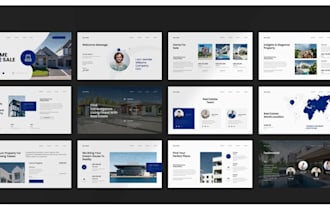 design luxury real estate pitch deck modern and corporate presentation ppt edit