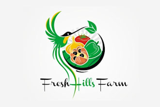 create winning fruit new logo for produce fresh hills farm