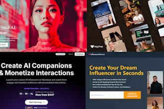 develop realistic ai influencers generator website, ai influencer model website