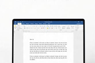 scanned PDF to word document typing