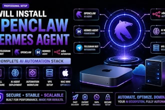 install openclaw hermes agent telegram bot n8n ai automation stack mac mini vps
