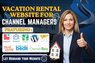 build vacation rental website and direct booking integrated