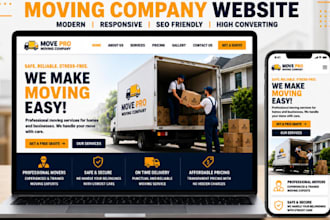 create moving company website, movers, relocation website