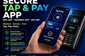 develop a secure tap and pay app, nfc, payment app, nfc app, pay app deve