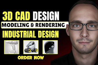 do professional 3d cad design, 3d product design and 3d cad modeling