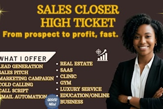 sales closer dental clinic solar company real estate cold calling