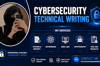 do cybersecurity technical writing and projects