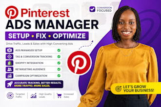 fix and setup pinterest ads manager, tag and conversion tracking marketing seo