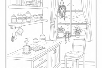 create cozy coloring book pages for adults